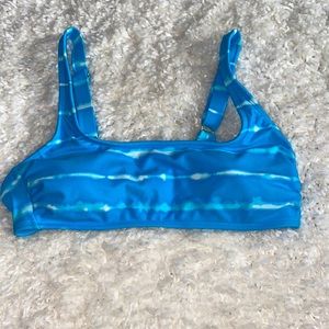 Blue tie-dye Target bikini top - size large